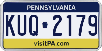 PA license plate KUQ2179