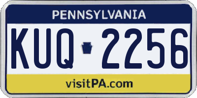 PA license plate KUQ2256