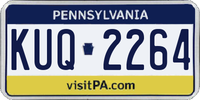 PA license plate KUQ2264