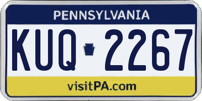 PA license plate KUQ2267