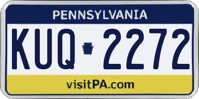 PA license plate KUQ2272