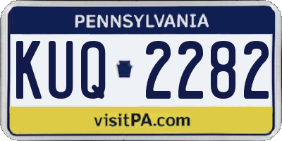 PA license plate KUQ2282