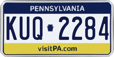 PA license plate KUQ2284