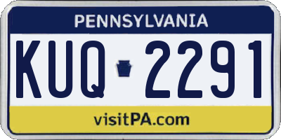 PA license plate KUQ2291
