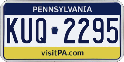 PA license plate KUQ2295