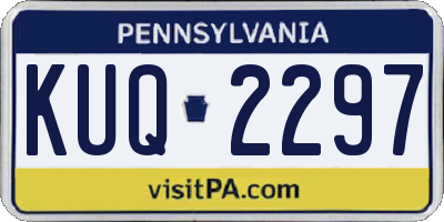 PA license plate KUQ2297