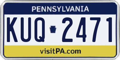PA license plate KUQ2471