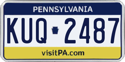 PA license plate KUQ2487