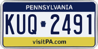 PA license plate KUQ2491