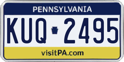 PA license plate KUQ2495