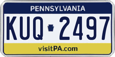 PA license plate KUQ2497