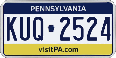 PA license plate KUQ2524