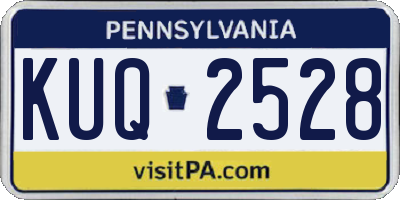 PA license plate KUQ2528