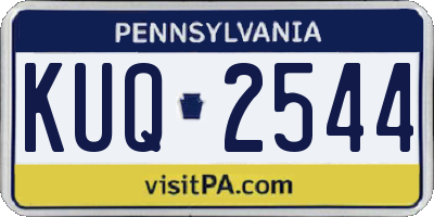 PA license plate KUQ2544