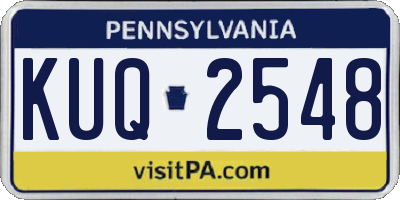 PA license plate KUQ2548