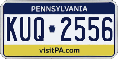 PA license plate KUQ2556
