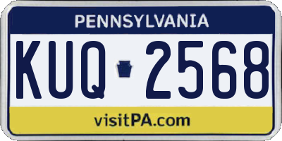 PA license plate KUQ2568