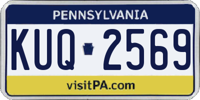 PA license plate KUQ2569