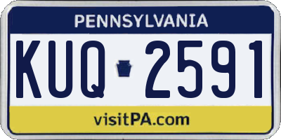 PA license plate KUQ2591