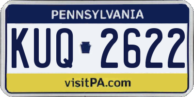 PA license plate KUQ2622