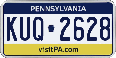 PA license plate KUQ2628