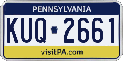 PA license plate KUQ2661