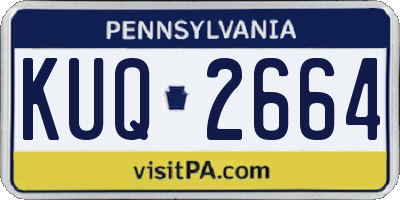PA license plate KUQ2664