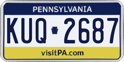PA license plate KUQ2687