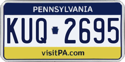 PA license plate KUQ2695