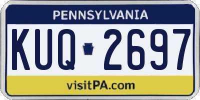 PA license plate KUQ2697