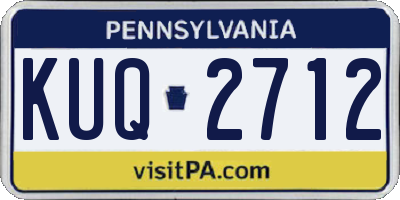 PA license plate KUQ2712
