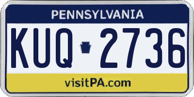 PA license plate KUQ2736