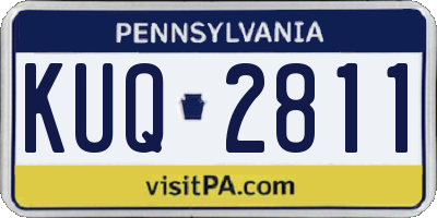 PA license plate KUQ2811