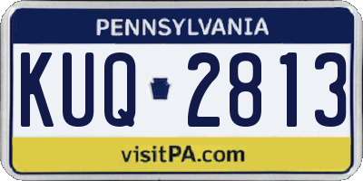 PA license plate KUQ2813
