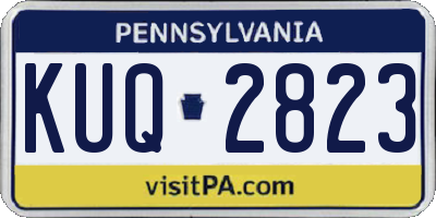 PA license plate KUQ2823