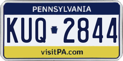 PA license plate KUQ2844