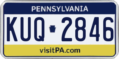 PA license plate KUQ2846