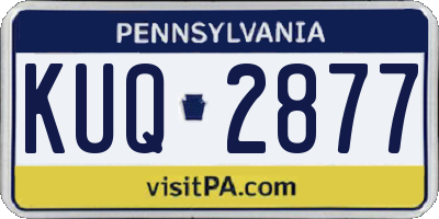 PA license plate KUQ2877