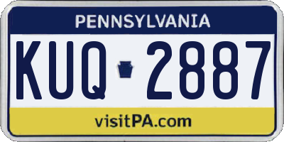 PA license plate KUQ2887