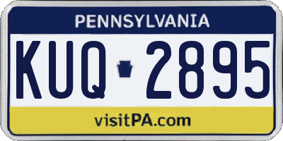 PA license plate KUQ2895