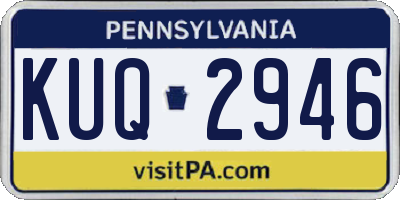PA license plate KUQ2946