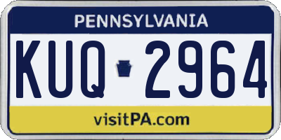 PA license plate KUQ2964