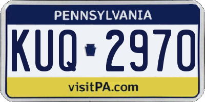 PA license plate KUQ2970