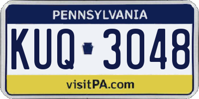 PA license plate KUQ3048