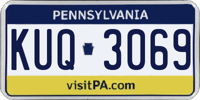 PA license plate KUQ3069