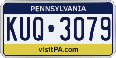 PA license plate KUQ3079
