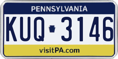PA license plate KUQ3146