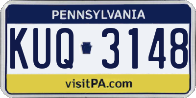 PA license plate KUQ3148