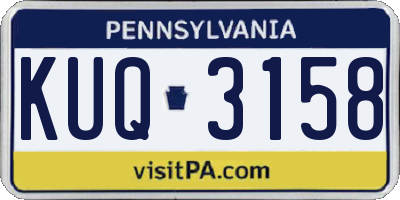 PA license plate KUQ3158