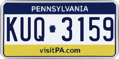 PA license plate KUQ3159